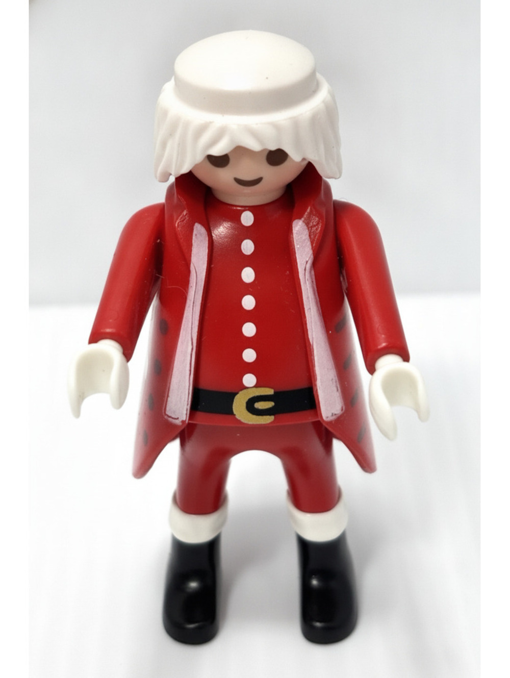 Playmobil Figure Red Coat White Hair - 18th Century Style / Santa - GUC